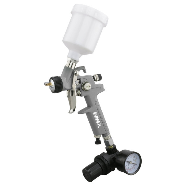 Numax SPS08 Pneumatic 0.8mm Tip Mini HVLP Gravity Feed Spray Gun with 125cc SPS08